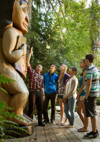 team member totem talk at capilano suspension bridge park